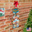 Enseigne murale de décoration murale/porte de Noël en bois casse-noisette Old World