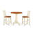 3 Piece Counter Height Dining Table Set Contains a Round Table with Pedestal and 2 Kitchen Dining Chairs, Buttermilk & Cherry-1709696635-1712291809-1668053860
