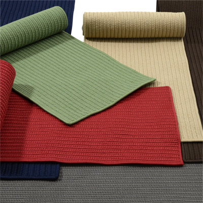 Tapis brun tressé à la main Rylie