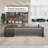 Luxe Executive L-Shaped Desk With Digital Lock & Cable Management-290012765-290012761