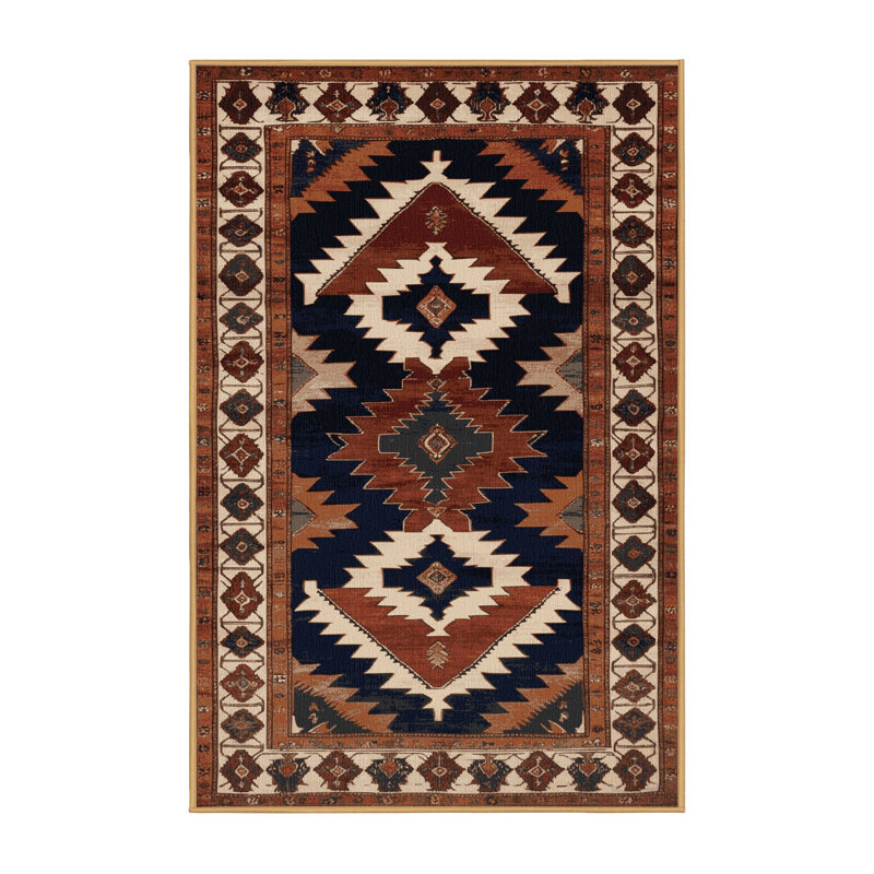 Tapis brun lavable à la machine, Rectangle 4pi x 6 pi