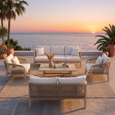 7-Person Outdoor Seating Group With Cushions