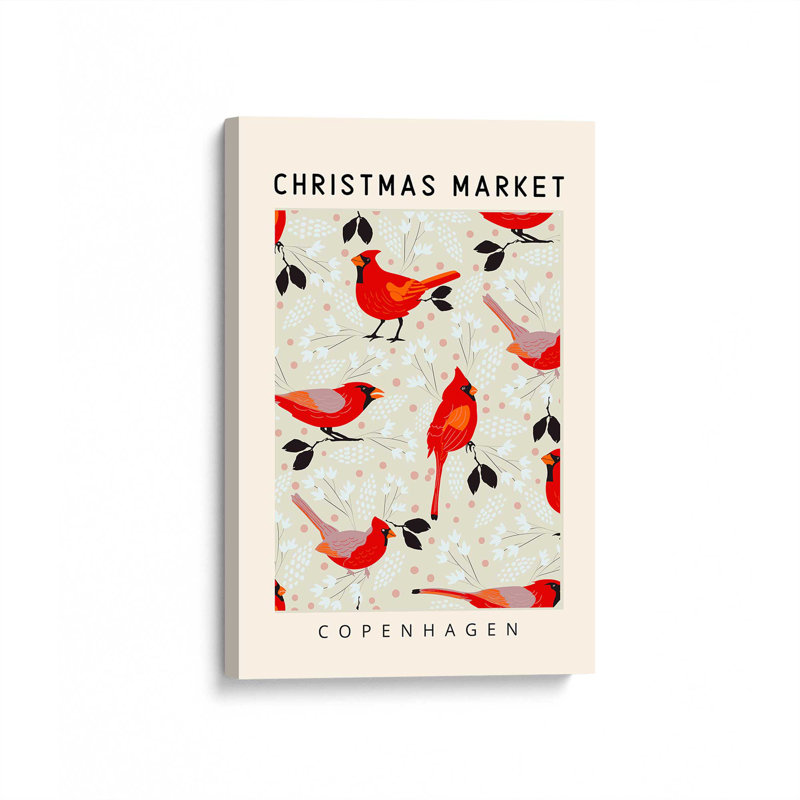 «Copenhagen Christmas Market», reproduction sur toile, H 18 po x l 12 po, Toile tendue