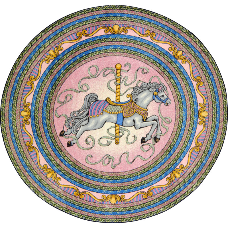 Tapis touffeté Carousel, Rond 5 pi 4 po