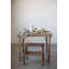 Table pliante carrée en bois récupéré