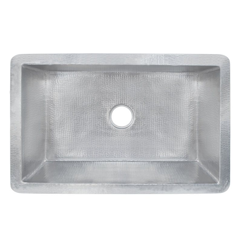 Cocina Undermount Kitchen Sink, Brushed Nickel, 10.5" H x 33" L x 21" W