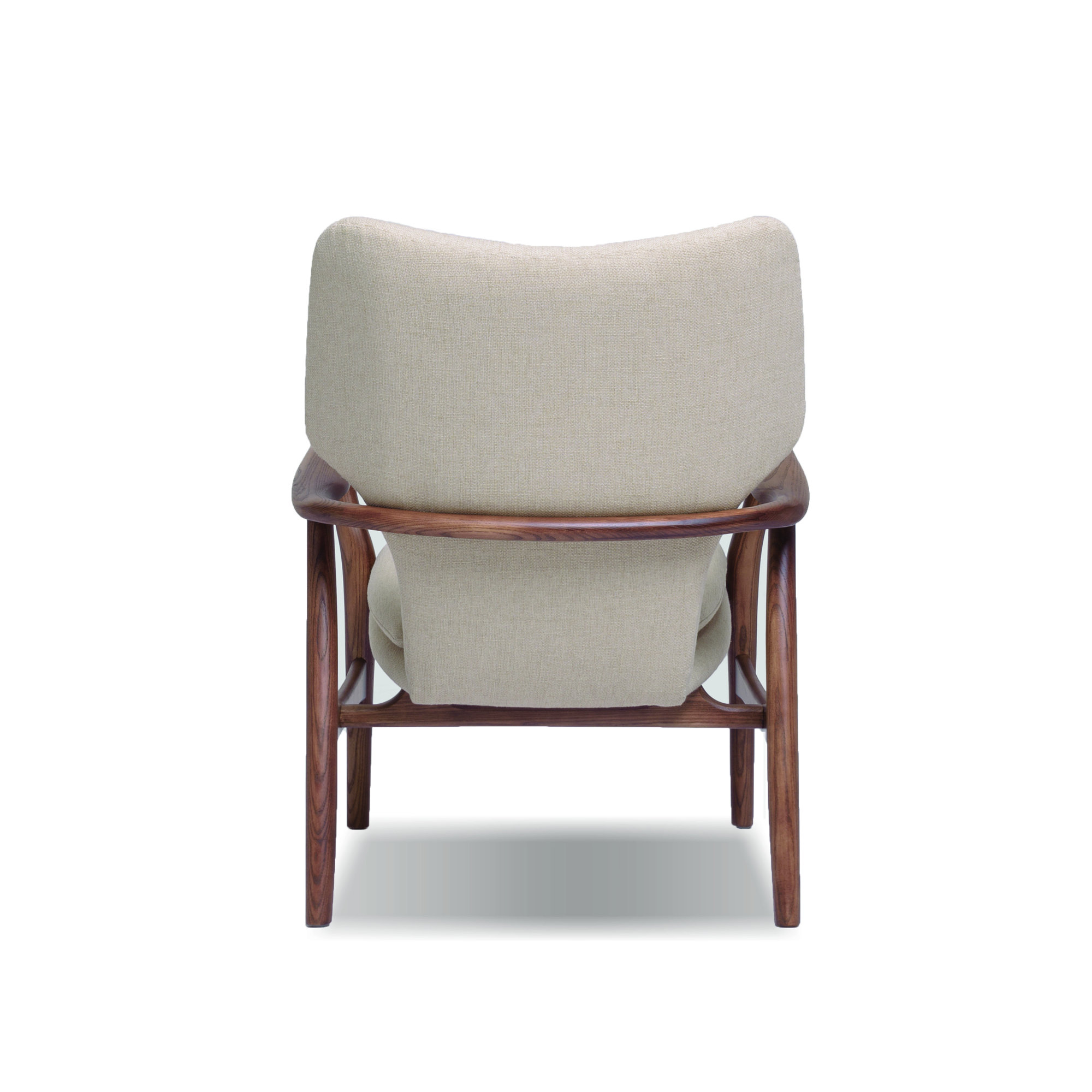 Marlo Genuine Leather Armchair, Beige