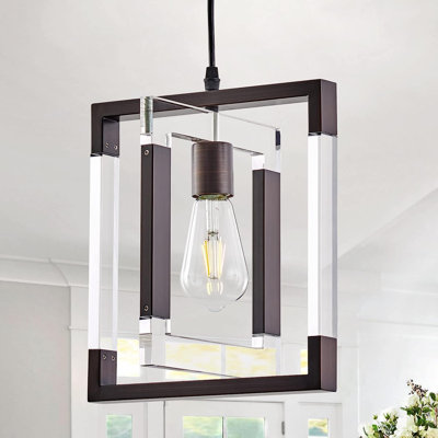 Luminaire suspendu noir 1 lumière