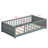 Floor Platform Bed With Built-In Book Storage Rack-1374057396