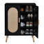 Buffet décoratif 2 portes en rotin avec rangement-162539852