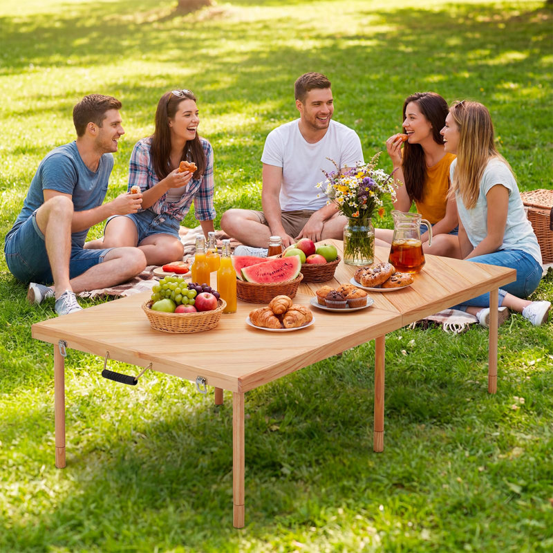 Outdoor Picnic Table , 59.84 " W 29.92 " D