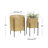 2 Piece Metal Floral Cutout Indoor Outdoor Planter with Removable Stand Set-88409025