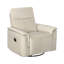 Fauteuil inclinable en cuir 1 pièce Taupe-1617444152