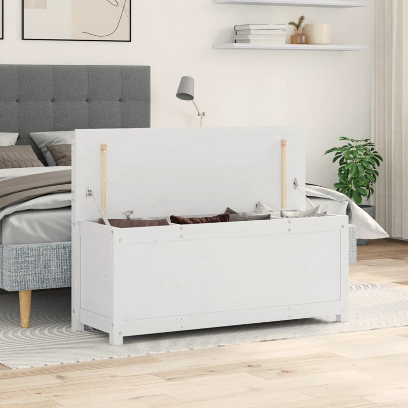 Banc de rangement vidaXL, Blanc