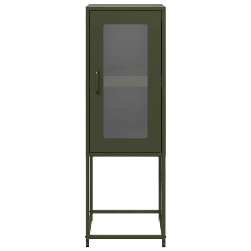 Benkley 36 cm W Steel Sideboard, Olive Green