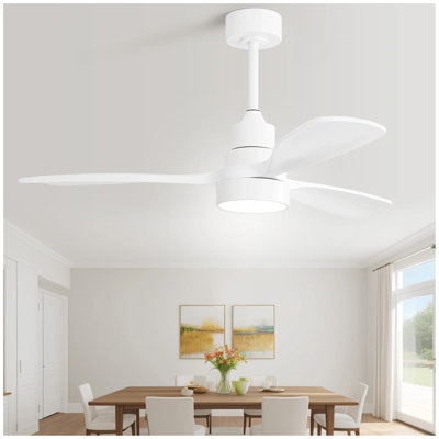 Ventilateur de plafond 48 pouces avec 3 lumières et ventilateur de plafond en bois