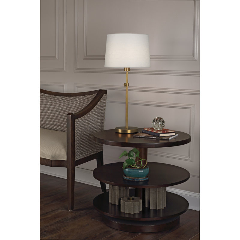 Koleman Buffet Table Lamp,  Aged Brass