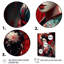 Geisha japonaise élégante en noir et rouge - Imprimé-897739780-897740018
