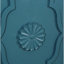 Armoire de rangement bleu marine avec poignée en métal tendance et portes à fleur complexes pour le hall d'entrée