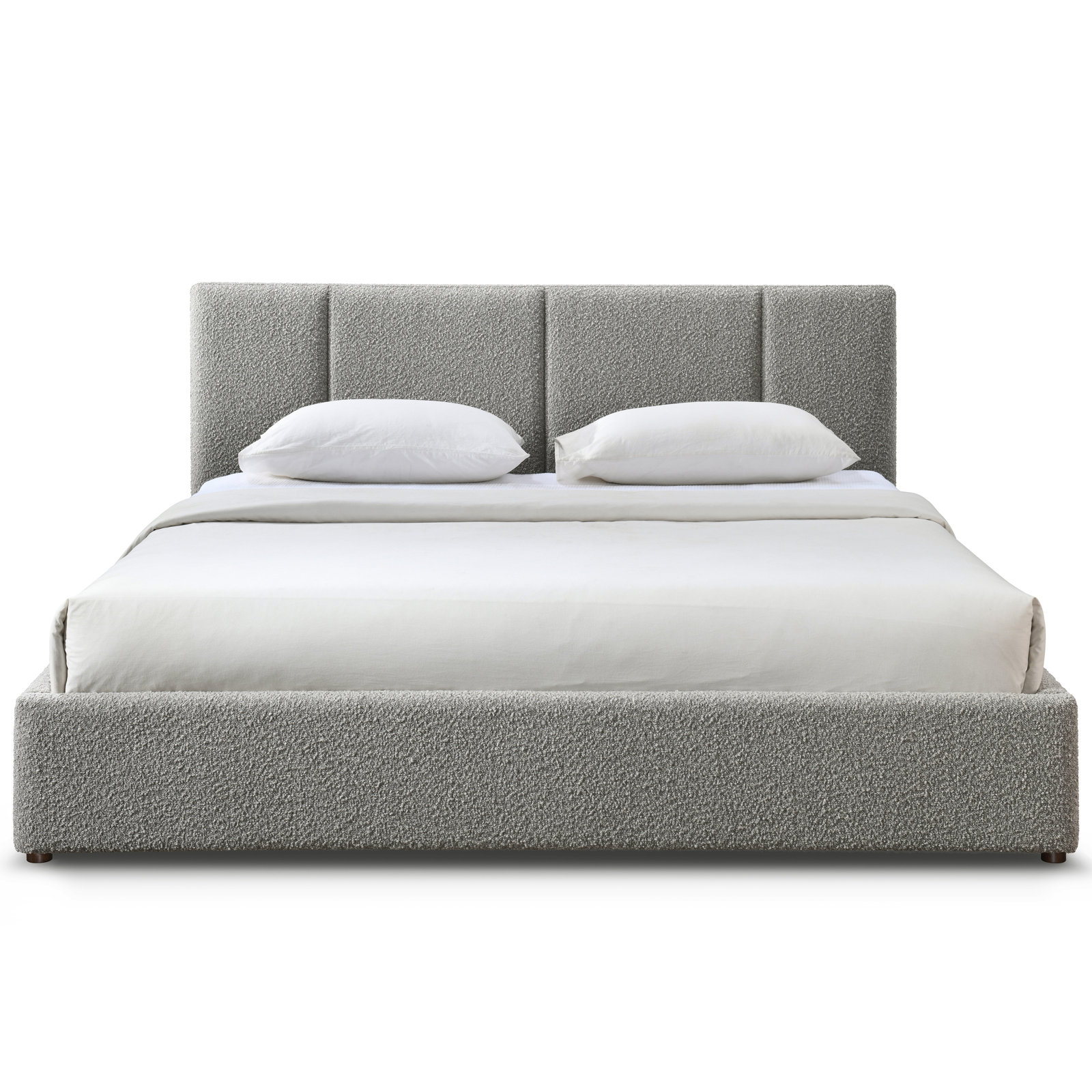 Ruthie Upholstered Bed, Gray, King