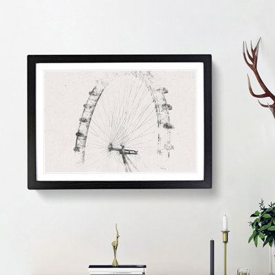 The London Eye London - Framed Print