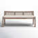 Donner Cane Back Cushioned Bench