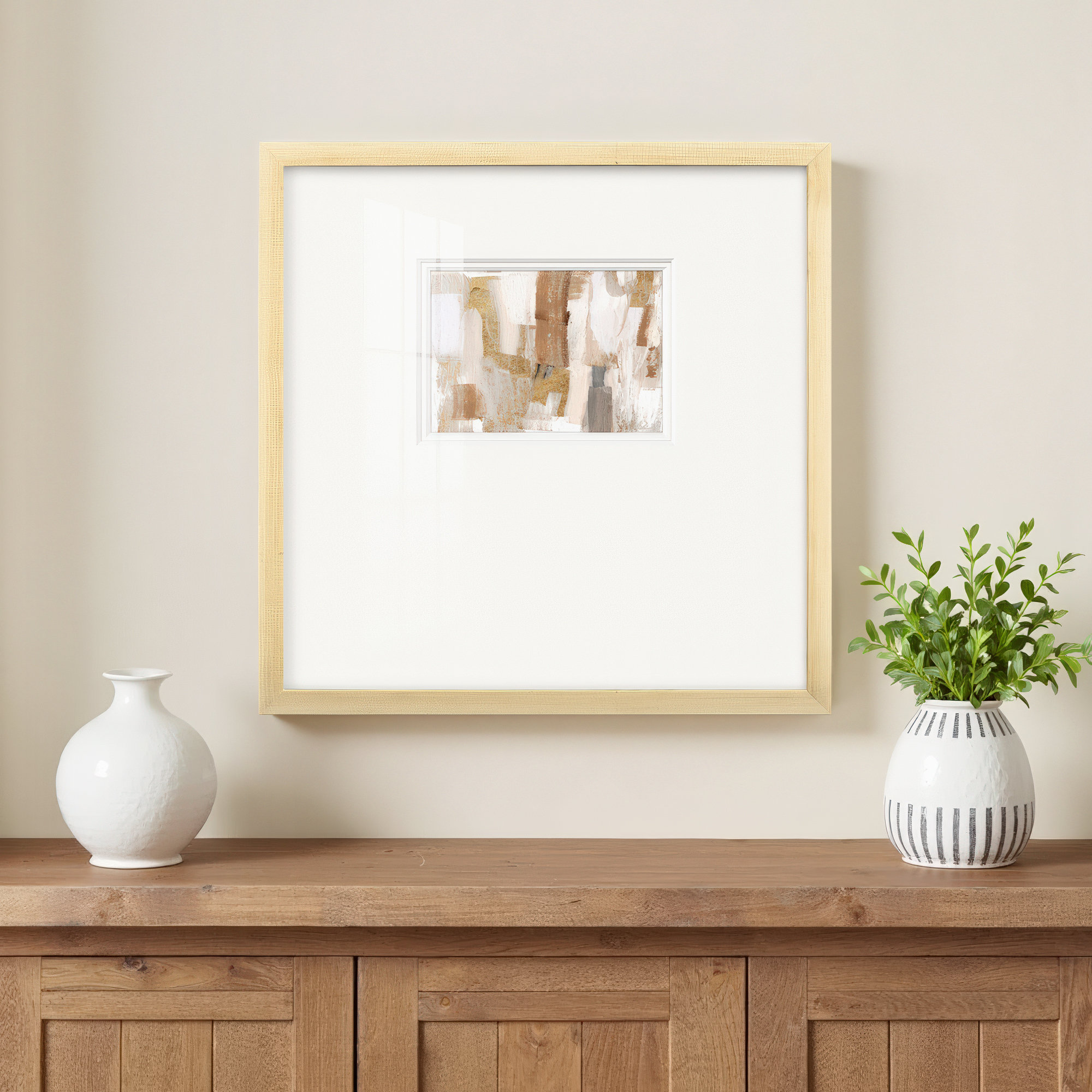 Gold Quartz I, 21" H x 21" W x 1.25" D