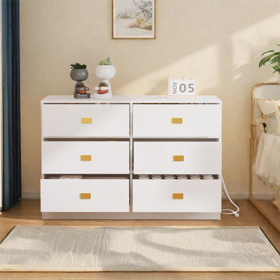 Table à langer pour bébé, table à langer pour chambre de bébé, table à langer autoportante pour bébé avec structure en bois d'ingénierie, mobilier de chambre de bébé moderne pour les garçons et les filles nouveau-nés, blanc