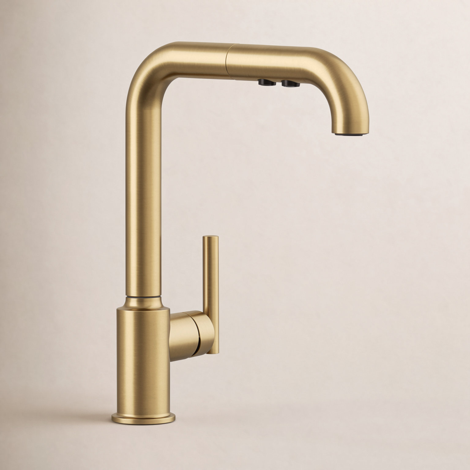 Purist Pull-Out Bar Faucet with Accessories, Vibrant Brushed Moderne Brass