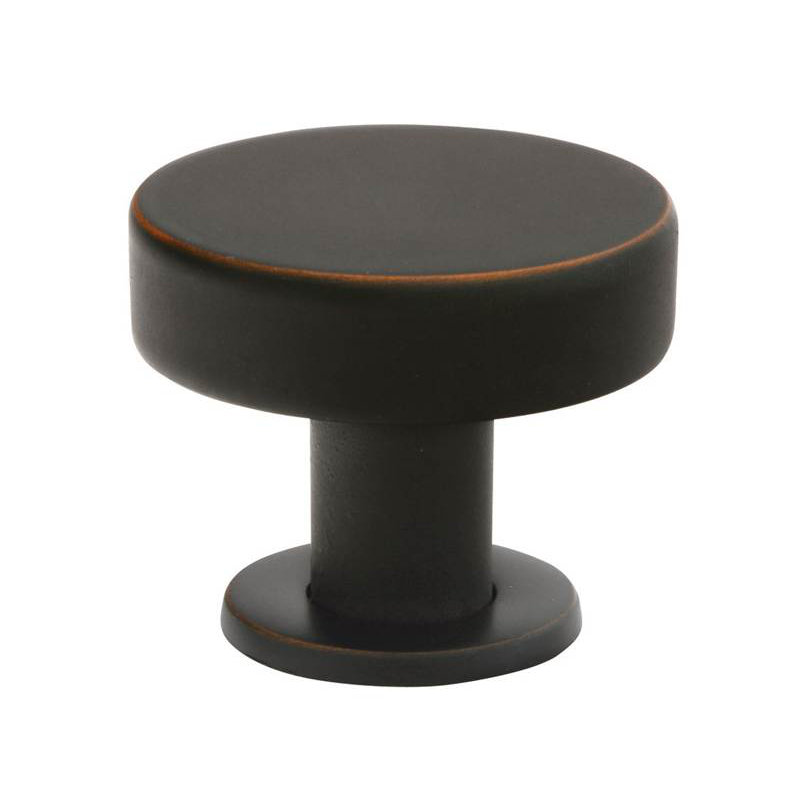 Cadet Mushroom Knob Knob, Oil Rubbed Bronze, 1.75" H x 1.75" W x 1.37" D