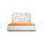 Giaan Modern White Bonded Leather Bedroom Set-154255988