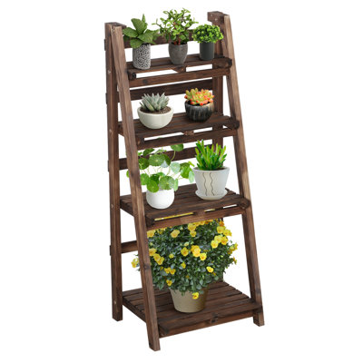 Barett 4 Tier Foldable Wooden Flower Stand