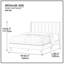 Grand lit plateforme tapissier Richers