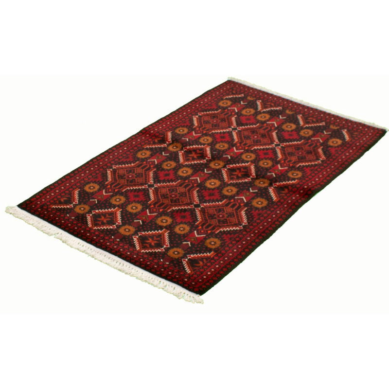 One-of-a-Kind 3'5" X 5'10" 1980s Wool Area Rug in