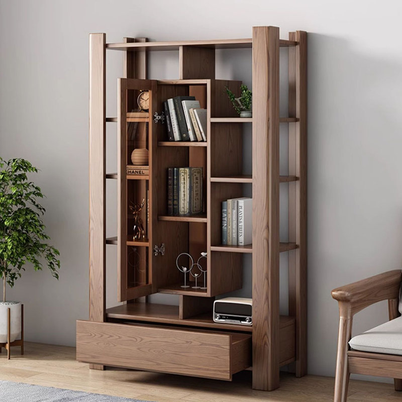 Nouvelle bibliothèque de rangement multicouche de style chinois