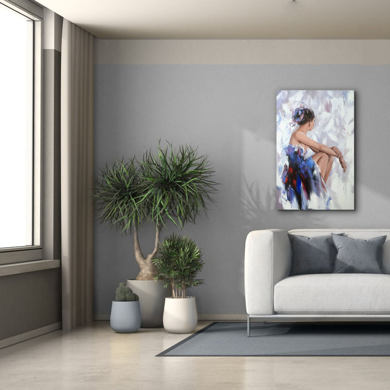 «Be derrière le miroir 2» par Alexander Gunin, art mural sur toile, H 40 po x l 26 po x P 1,25 po