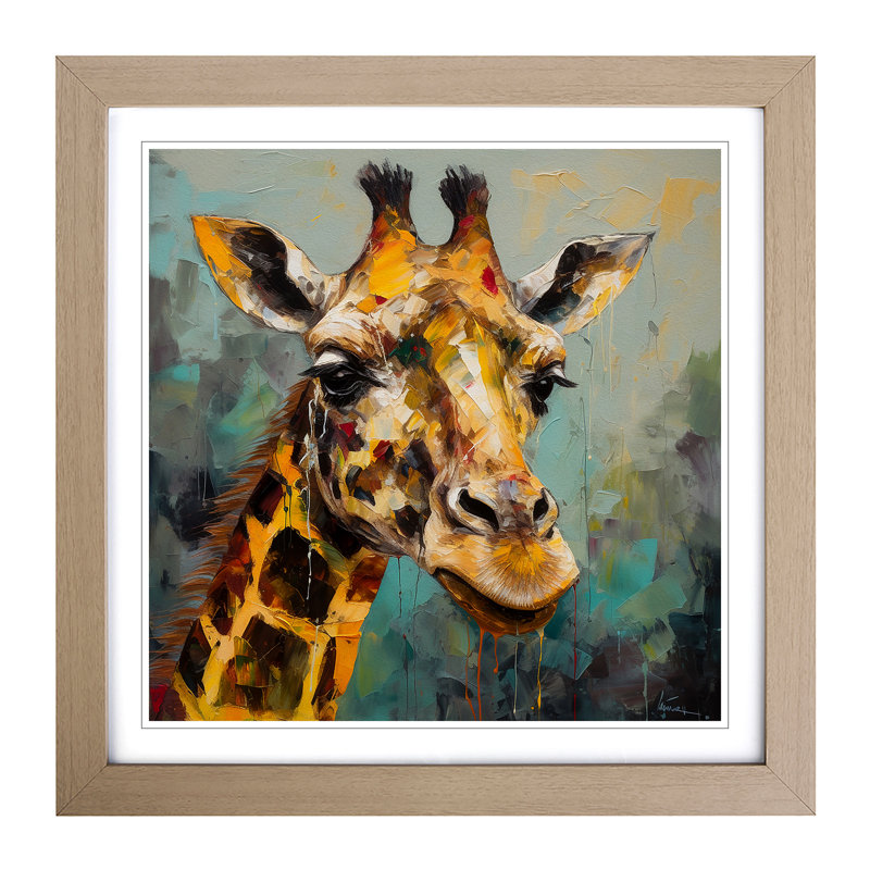 Single Picture Frame Print on Wood, Oak