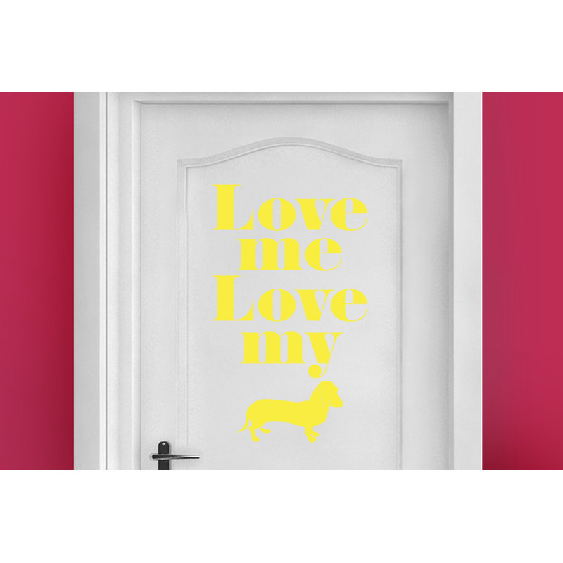 Animals Wall Decal, Bright Yellow