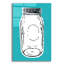«Pop Art Mason Jar Blue» par Linda Woods, art mural en verre acrylique-744958889