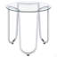 Ensemble de tables basses chromées 3 pièces