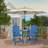 Albany 3-Piece Tall Adirondack Chair Set with Table HIPS Outdoor Patio Bar Stools-1190938486