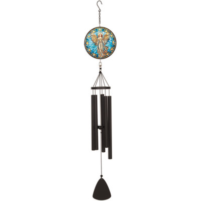 40 inch Angel Stain Glass Wind Chime - 46064C49991D44CCB2424123FF20791D