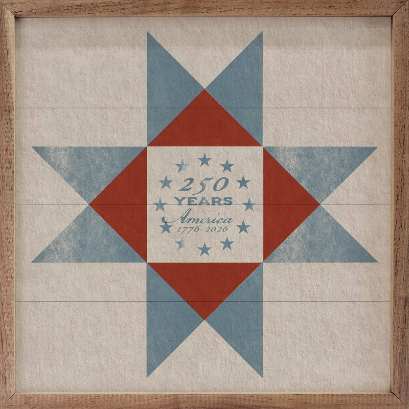 America 250 Heritage Quilt Block, H 8 po x l 8 po