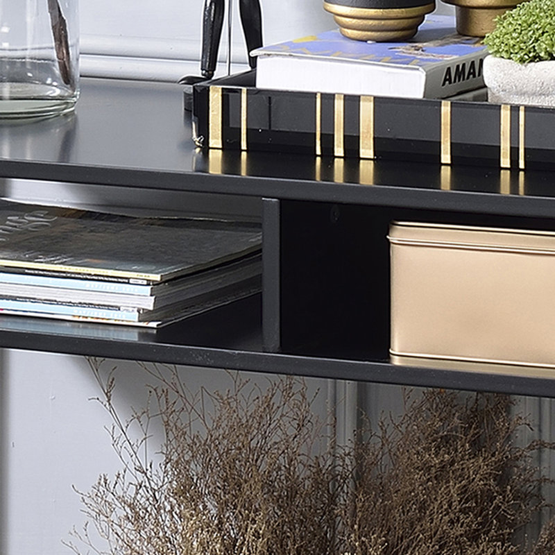 Console 47,25 po, Noir