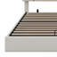 Lit plateforme tapissier avec système de rangement hydraulique-1803333319