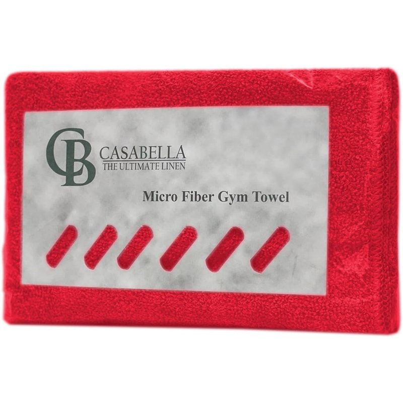 Microfiber Fast Drying Hand Towel, 1, Red