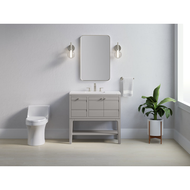 Helst 36-In Bathroom Vanity Set, Mohair Gray