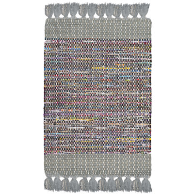 Ekaterina Hand Woven Cotton Abstract Rug