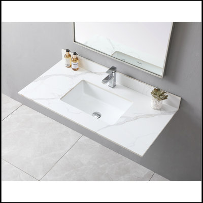 Plateau de meuble-lavabo simple Rosalio