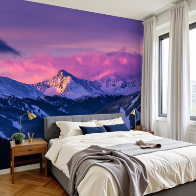 Papier peint adhésif auto-adhésif moderne pour la chambre à coucher Copper Mountain